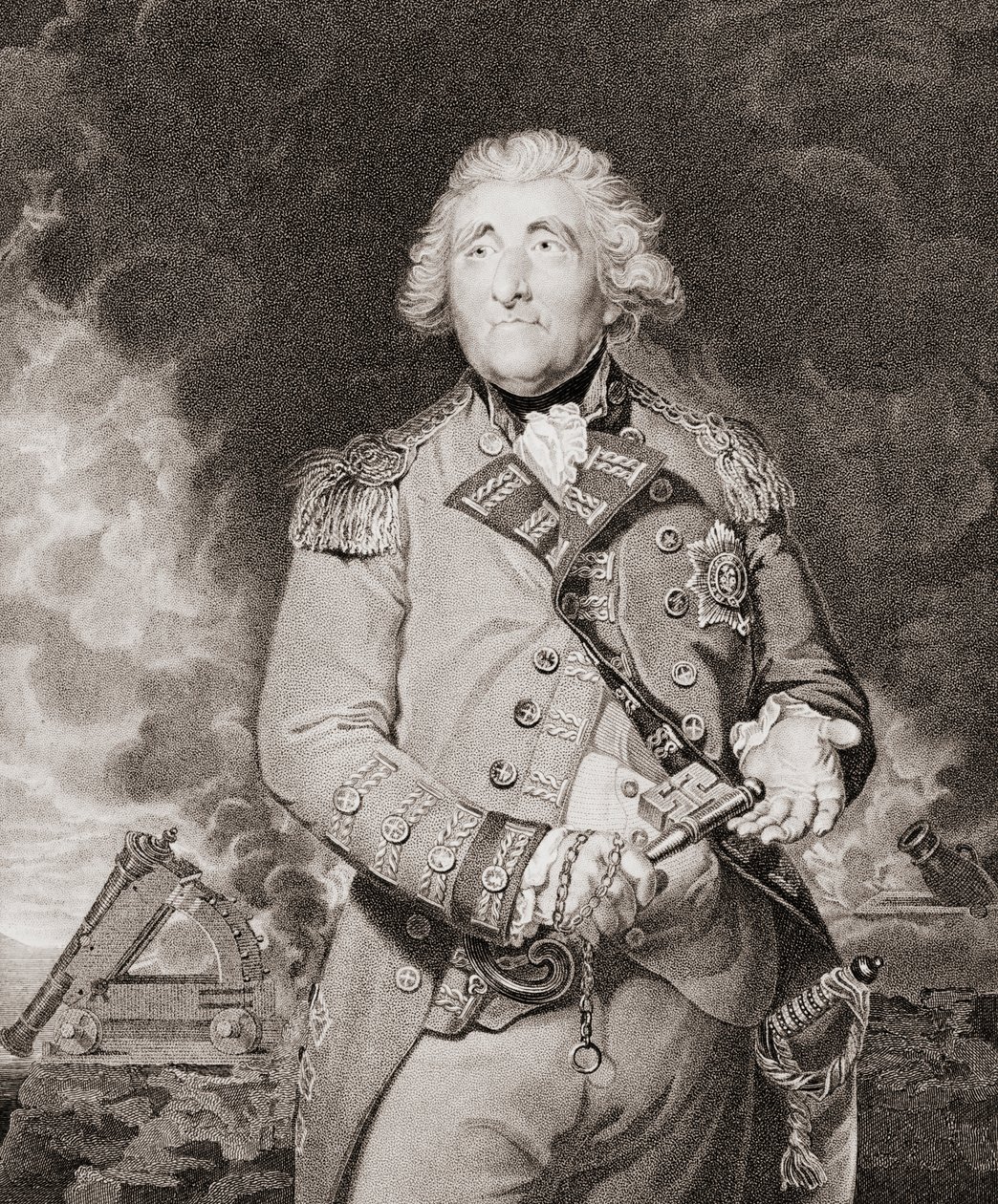 George Augustus Elliott, lord Heathfield autorstwa Joshua (after) Reynolds
