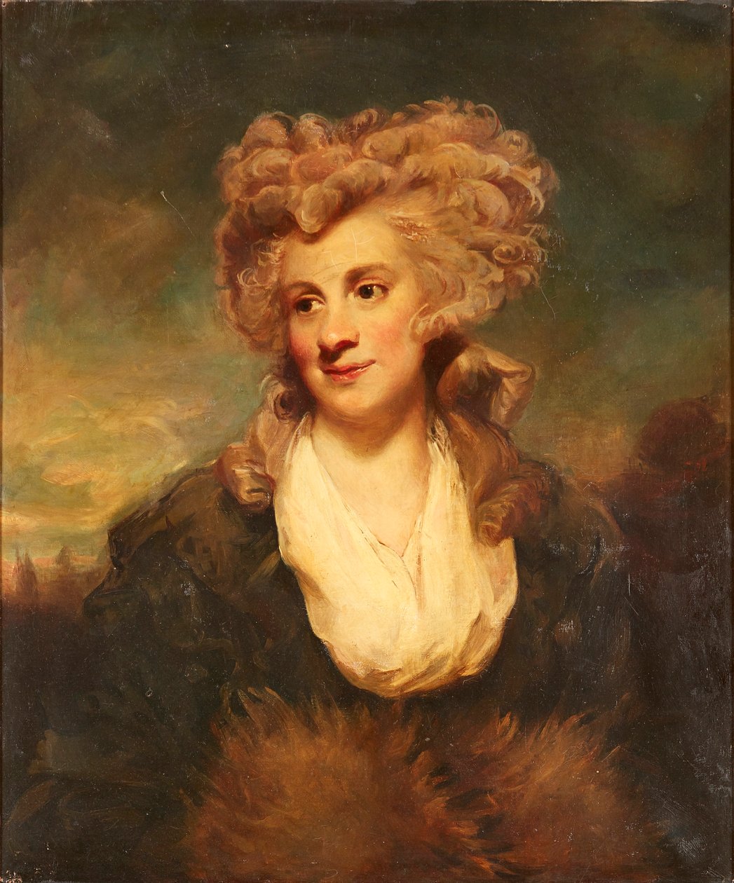 Portret w połowie długości Lady De Clifford (olej na płótnie) autorstwa Joshua (after) Reynolds