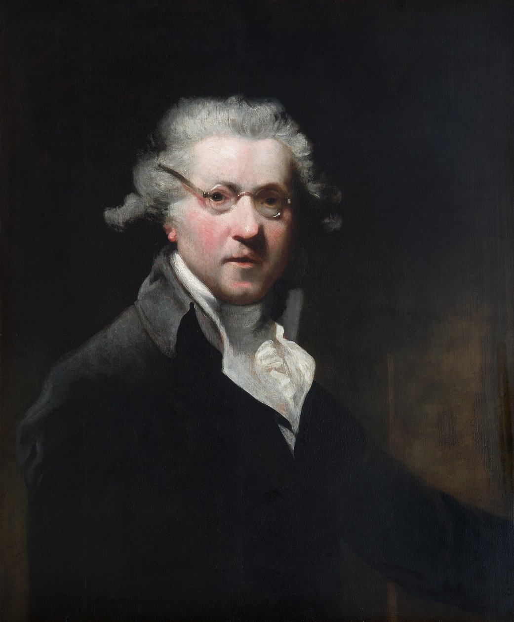 Autoportret, w okularach, ok. 1788 r. (olej na desce) autorstwa Joshua (after) Reynolds