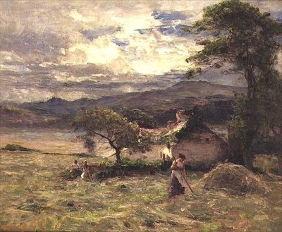 Hayfield w pobliżu Llandudno autorstwa Joshua Anderson Hague