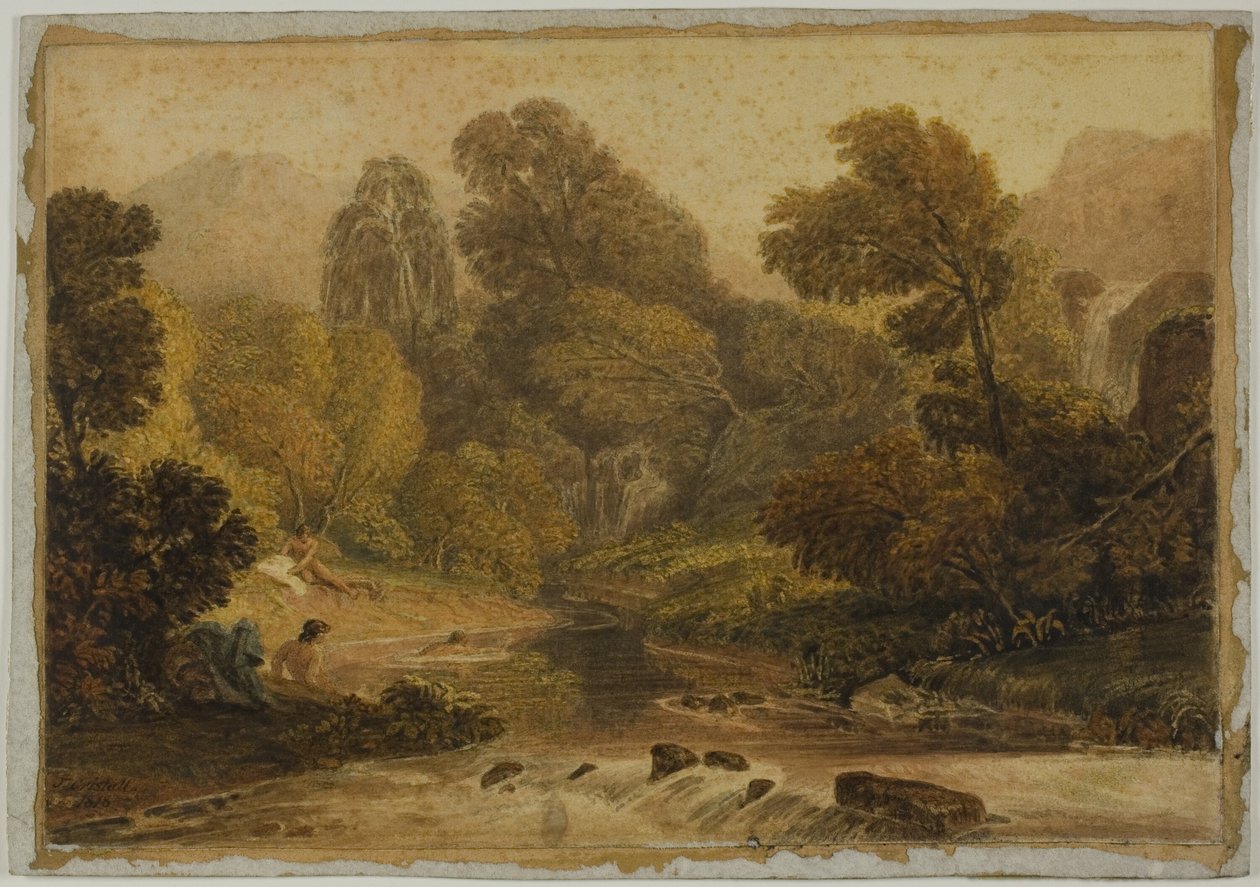 Scena w pobliżu Lodore, Cumberland autorstwa Joshua Cristall
