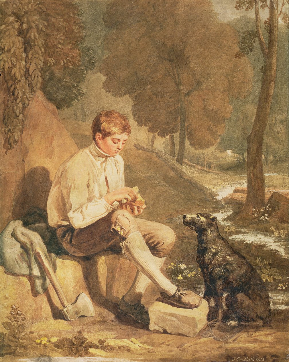 Młody drwal, 1812 autorstwa Joshua Cristall