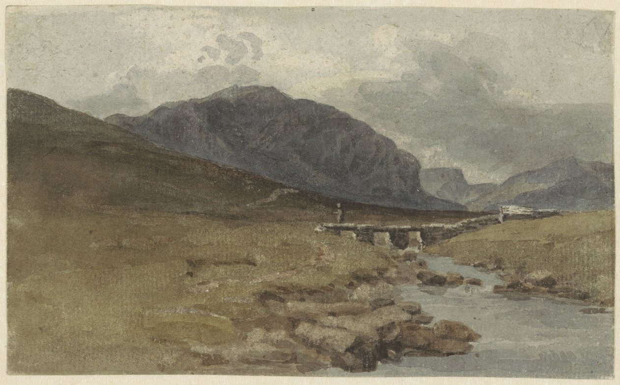 Krajobraz bij Llyn Ogwen, Caernarvonshire (Walia) autorstwa Joshua Cristall