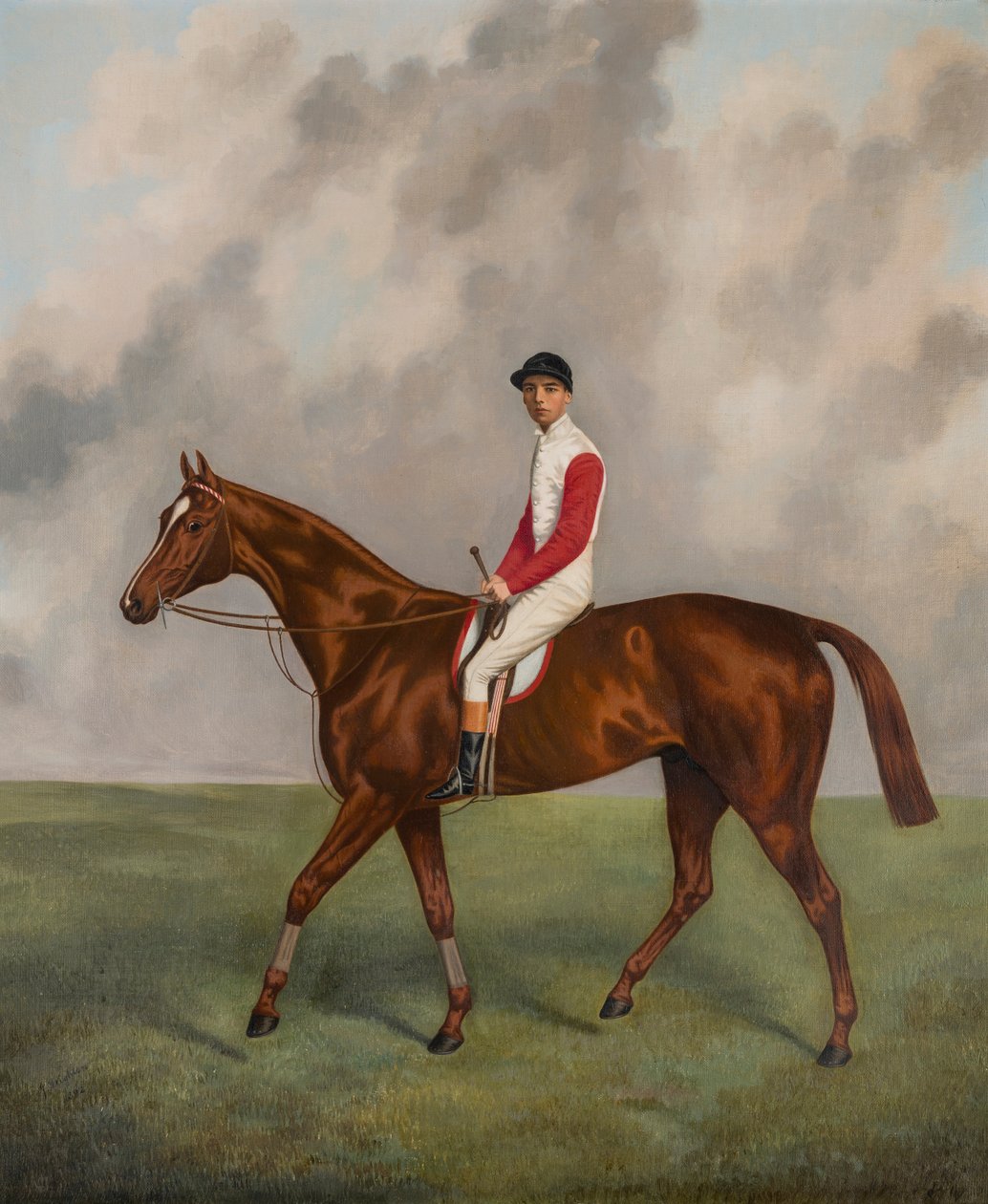 Sir Hugo-Zwycięzca Derby 1892, c.1892 (olej na płótnie) autorstwa Joshua Dighton
