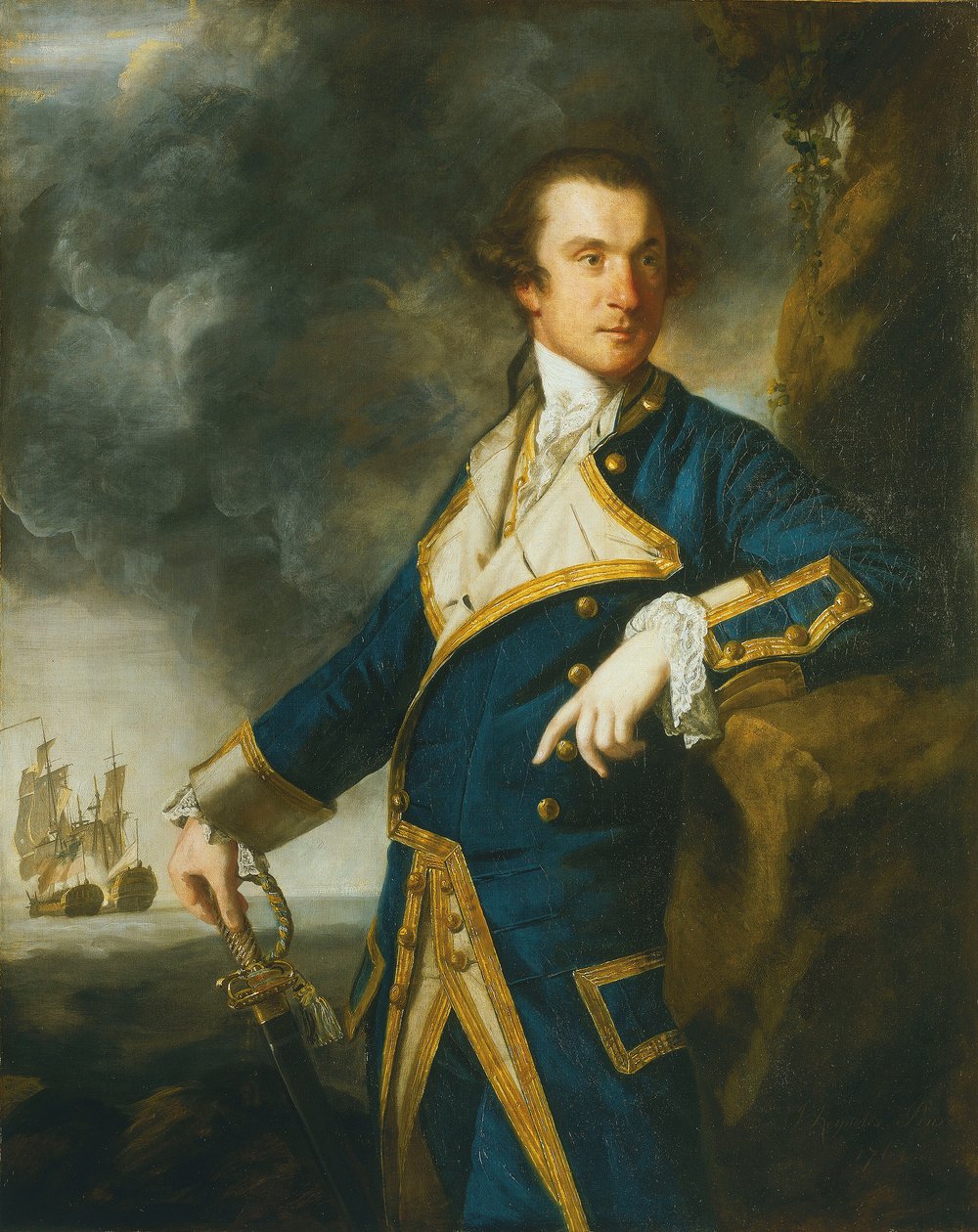 Admirał Alexander Hood autorstwa Joshua Reynolds