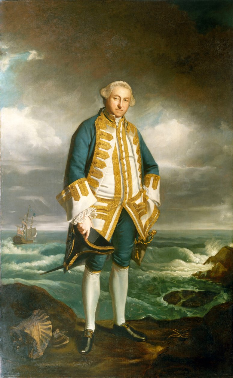 Admirał Edward Boscawen (1711-1761), ok. 1750-60 (olej na płótnie) autorstwa Joshua Reynolds
