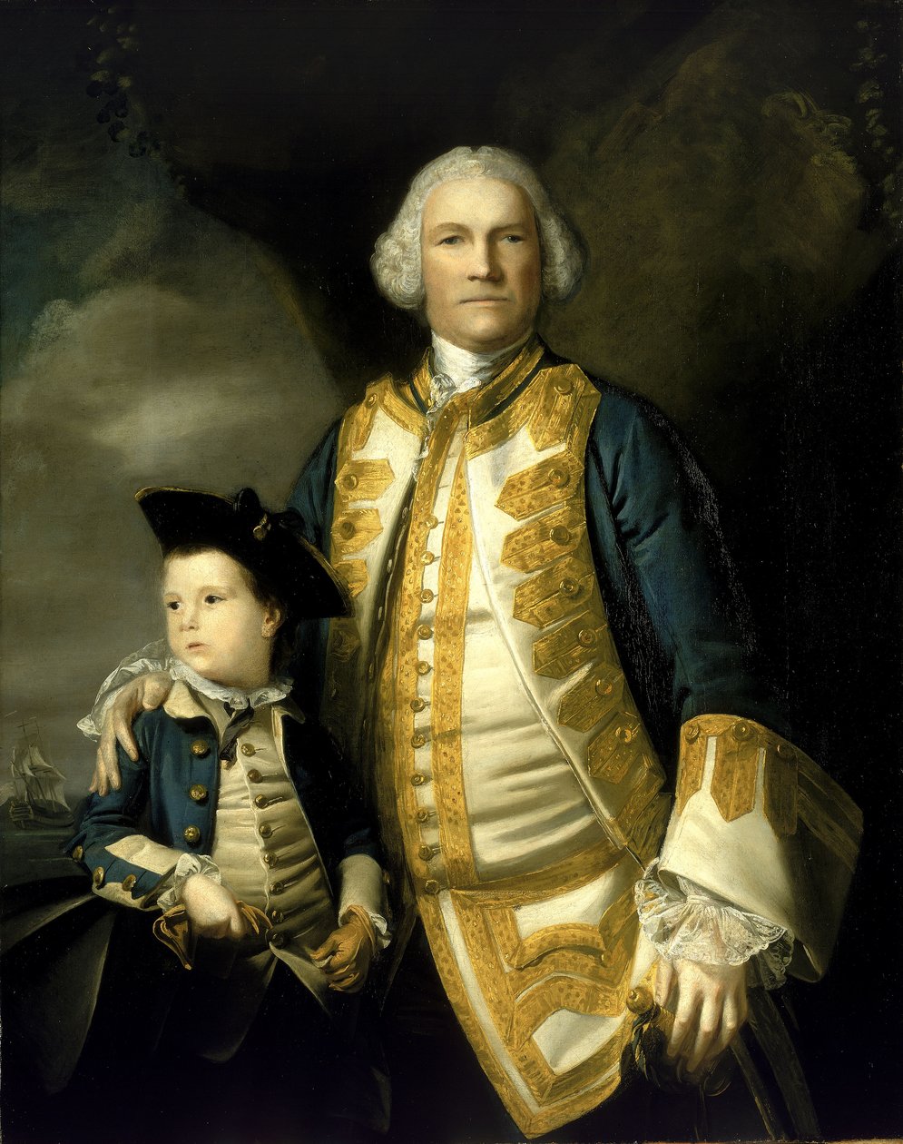 Admirał Francis Holburne (1704-1771) i jego syn, Sir Francis, 4. baronet (1752-1820) autorstwa Joshua Reynolds