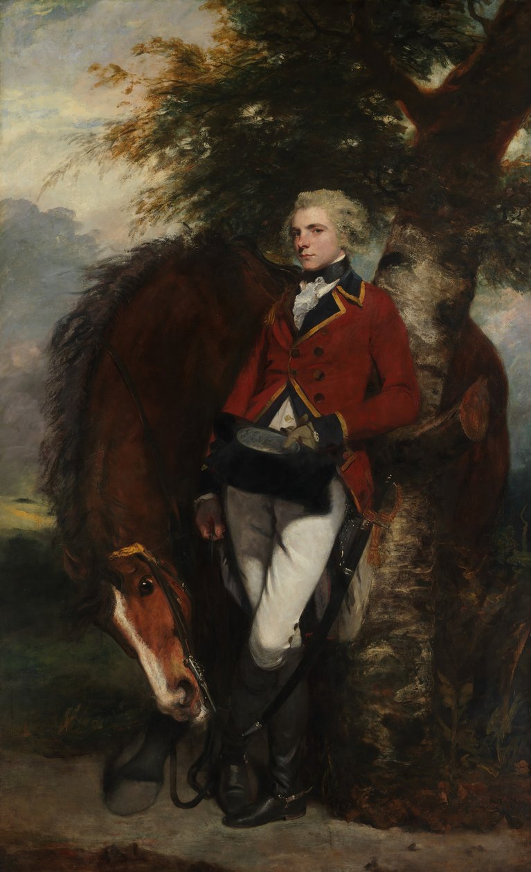 Kapitan George K. H. Coussmaker 1759-1801, 1782. autorstwa Joshua Reynolds