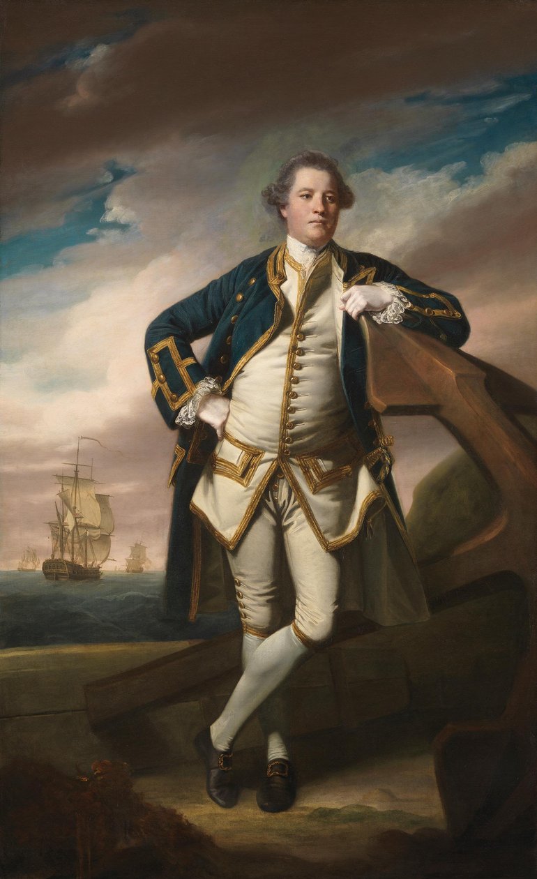 Kapitan Philemon Pownall autorstwa Joshua Reynolds