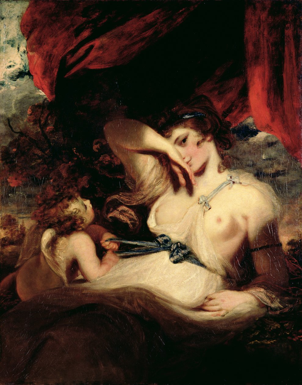 Kupidyn odpina pas Wenus autorstwa Joshua Reynolds