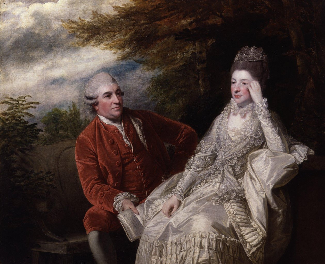 David Garrick; Eva Maria Garrick, z domu Veigel autorstwa Joshua Reynolds