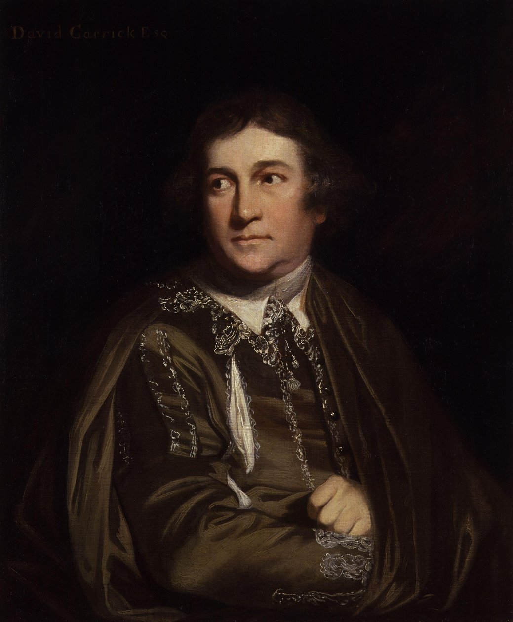 David Garrick jako Kitely w filmie "Każdy mężczyzna w swoim humorze autorstwa Joshua Reynolds