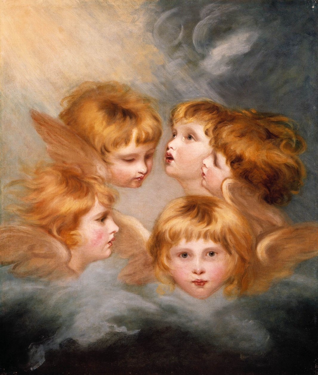 Głowy aniołów: Panna Frances Gordon autorstwa Joshua Reynolds
