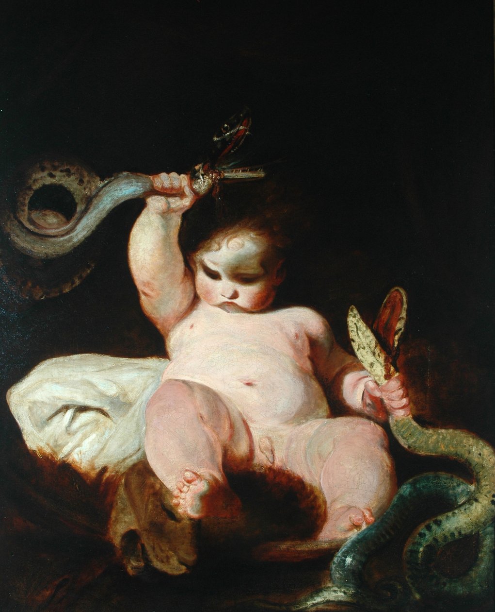 Niemowlę Herkules autorstwa Joshua Reynolds