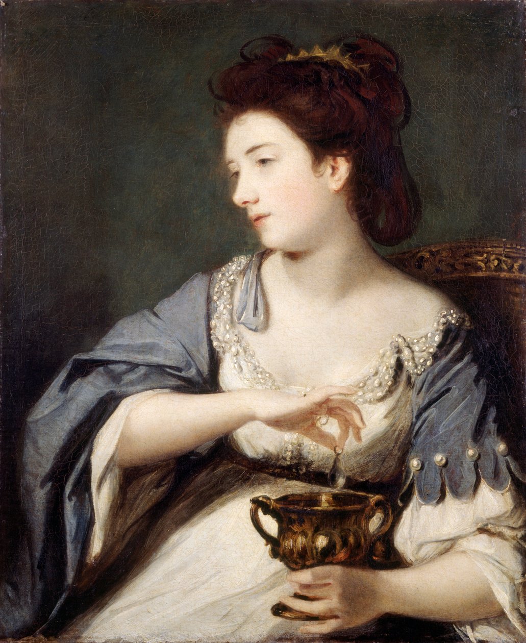 Kitty Fisher jako Kleopatra (olej na płótnie) autorstwa Joshua Reynolds