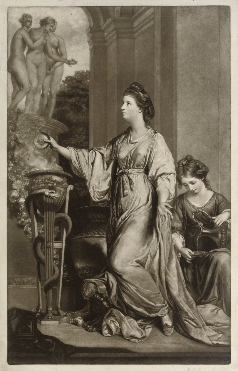 Lady Sarah Bunbury, autorstwa Joshua Reynolds