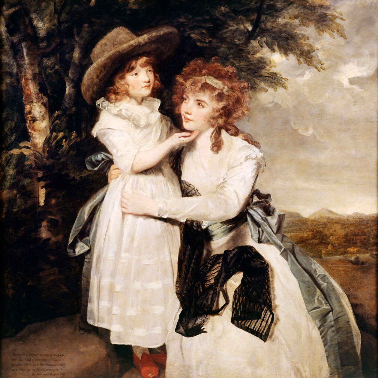 Panna Cocks i jej siostrzenica autorstwa Joshua Reynolds