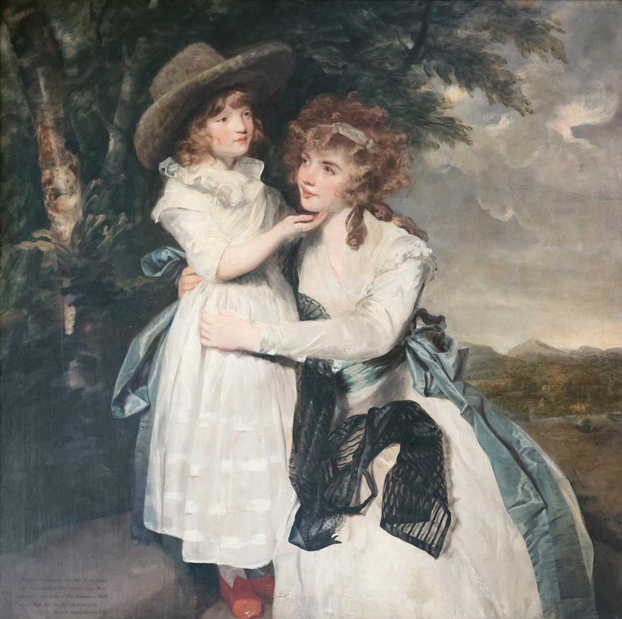 Panna Cocks i jej siostrzenica, ok. 1790 r. (olej na płótnie) autorstwa Joshua Reynolds