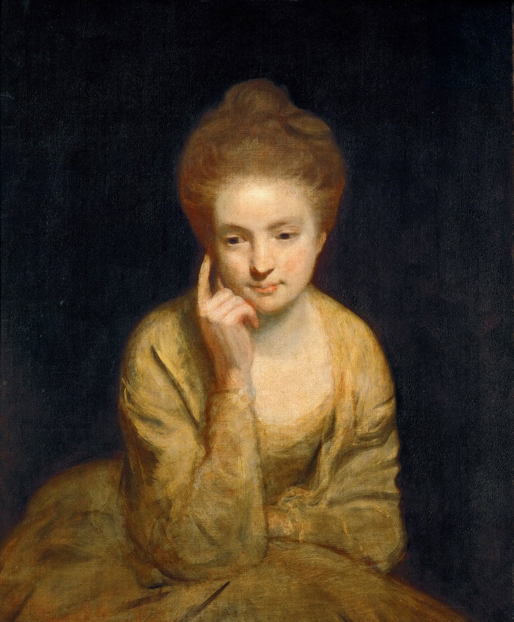 Neoklasycyzm: Studium portretowe młodej damy par Reynolds, Sir Joshua (1732-1792) autorstwa Joshua Reynolds