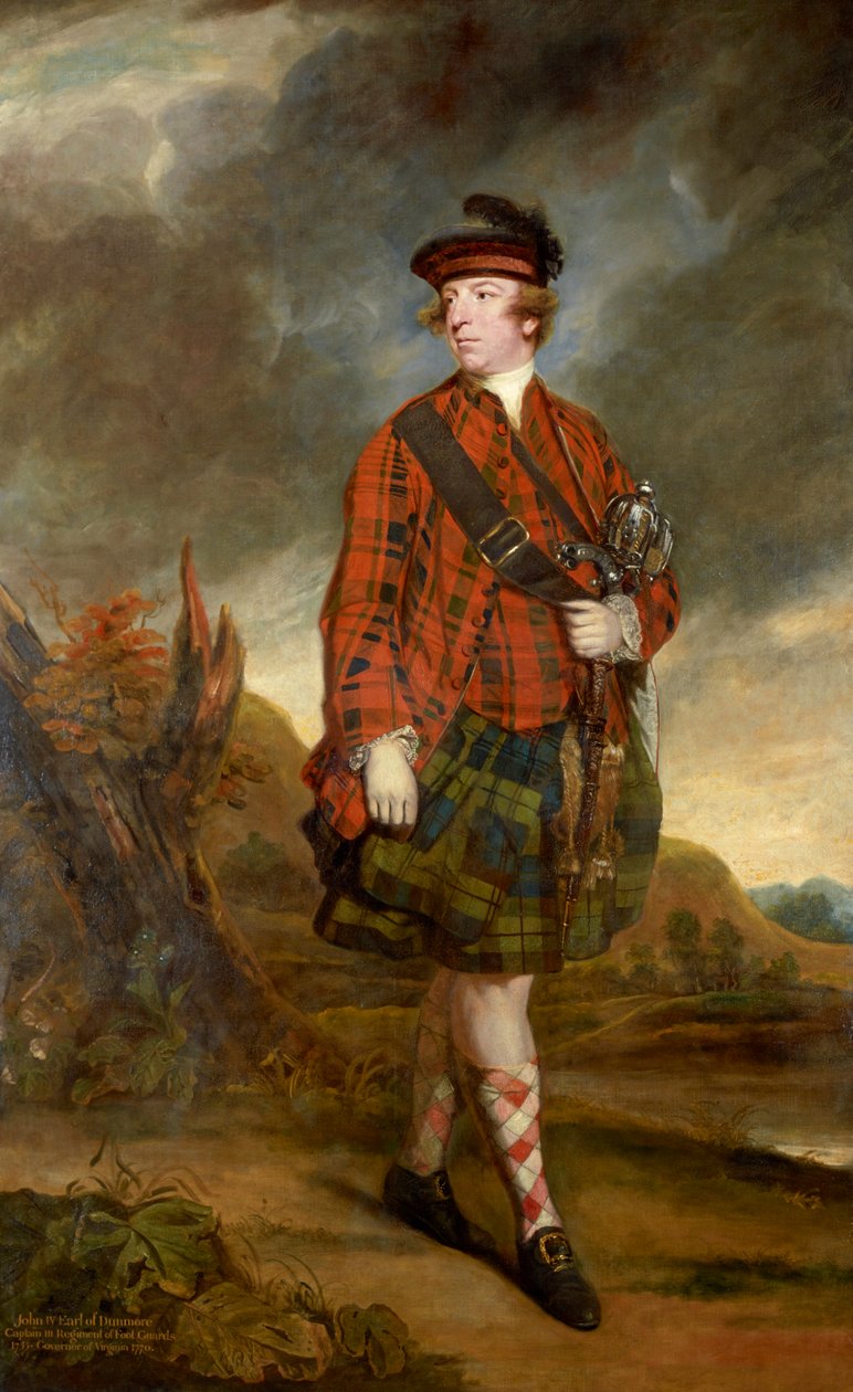 Portret Johna Murraya, 4. hrabiego Dunmore (1730-1809) autorstwa Joshua Reynolds