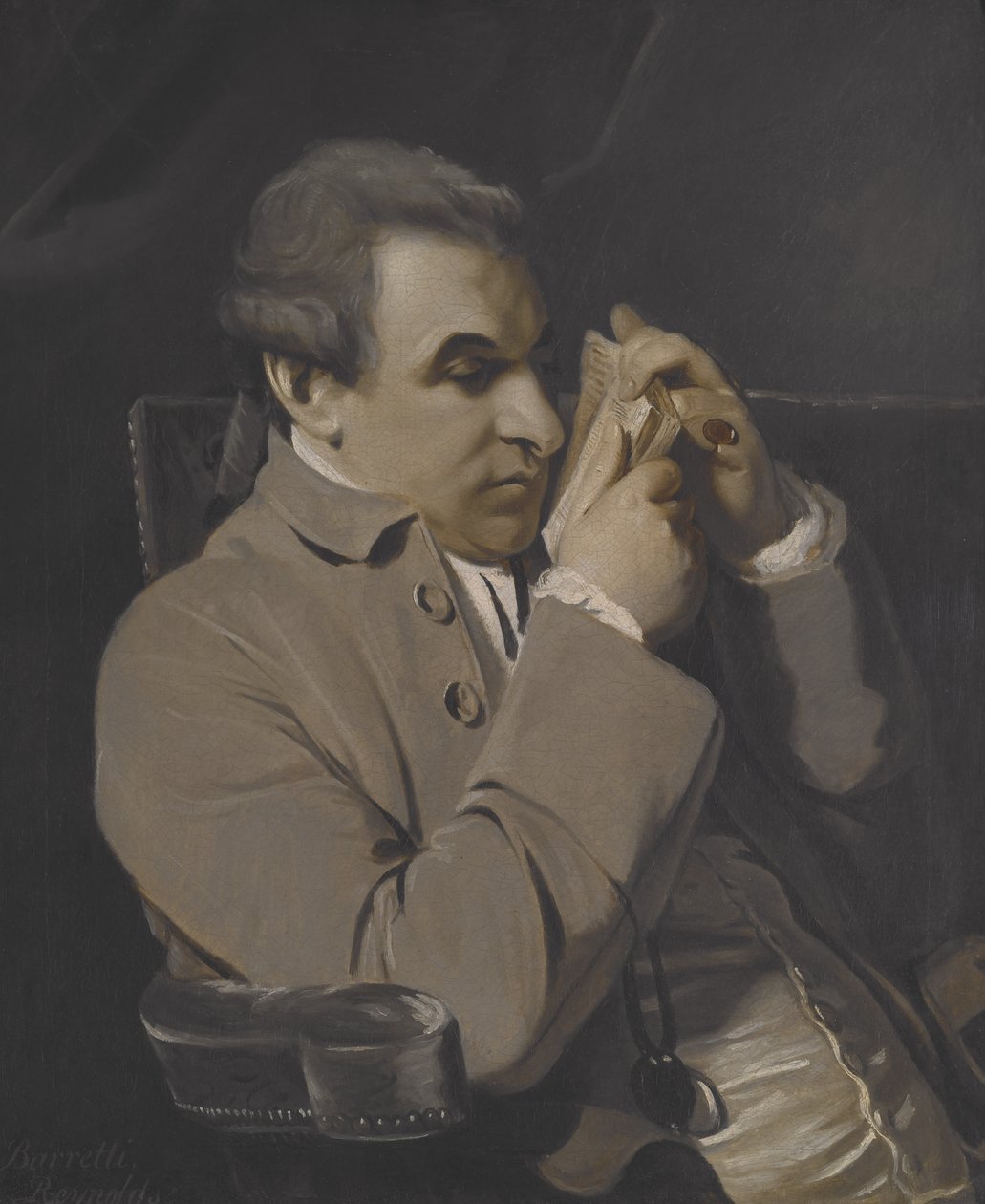 Portret Josepha Barettiego, kopia (olej na płótnie) autorstwa Joshua Reynolds