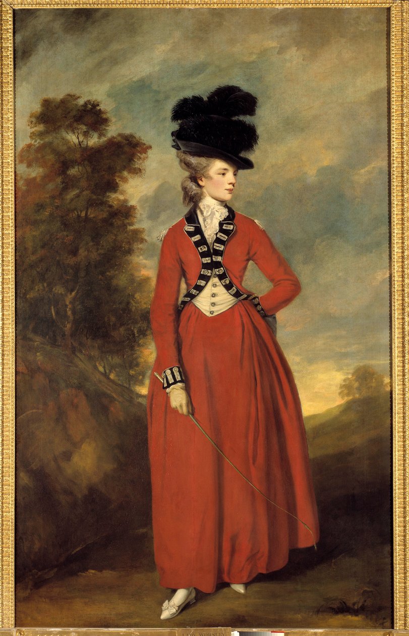 Portret Lady Worsley Obraz Joshuy Reynoldsa (1723-1792), ok. 1776, wym. 236 x 144 cm Kolekcja prywatna autorstwa Joshua Reynolds