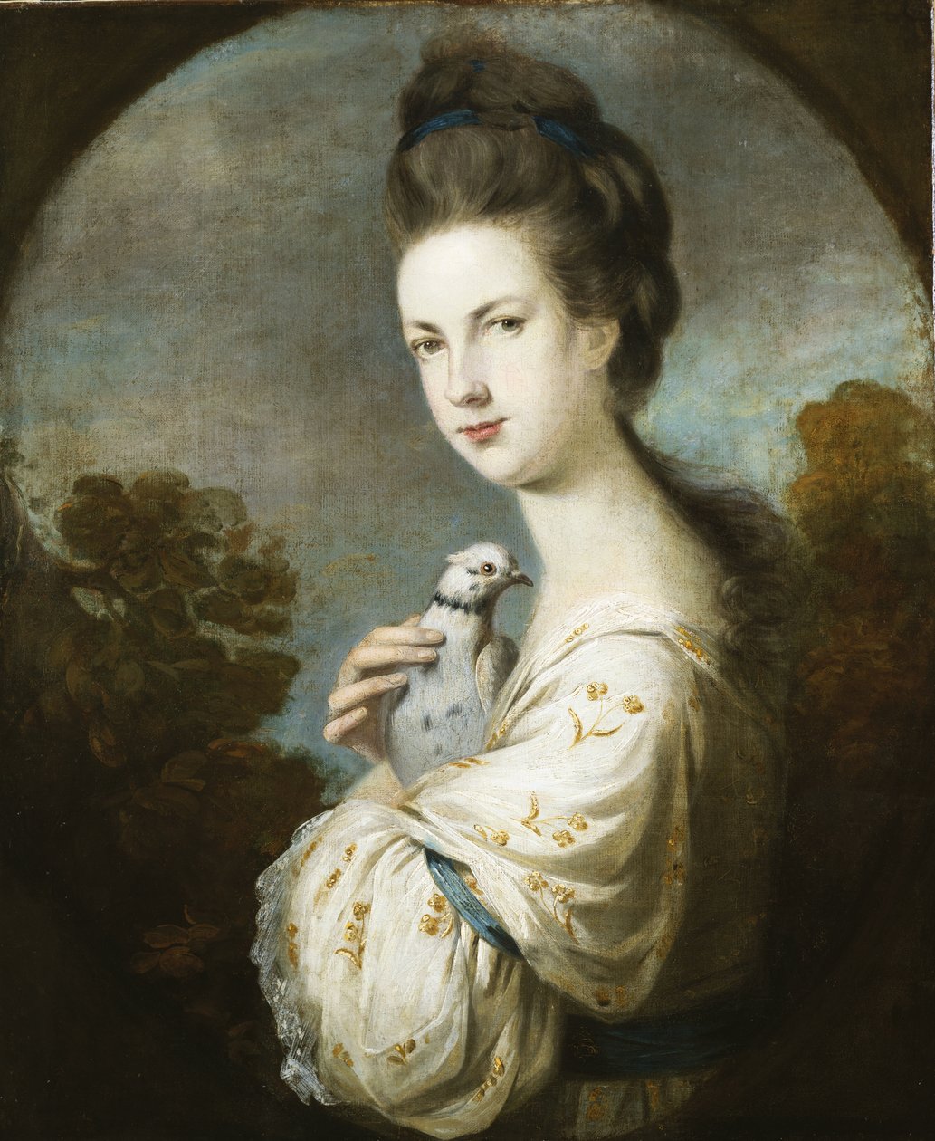 Portret stojącej panny Juliet Langton, połowa długości, 1764 autorstwa Joshua Reynolds