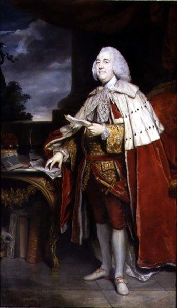 Portret Roberta Marshama, drugiego barona Romneya i drugiego prezesa Towarzystwa autorstwa Joshua Reynolds
