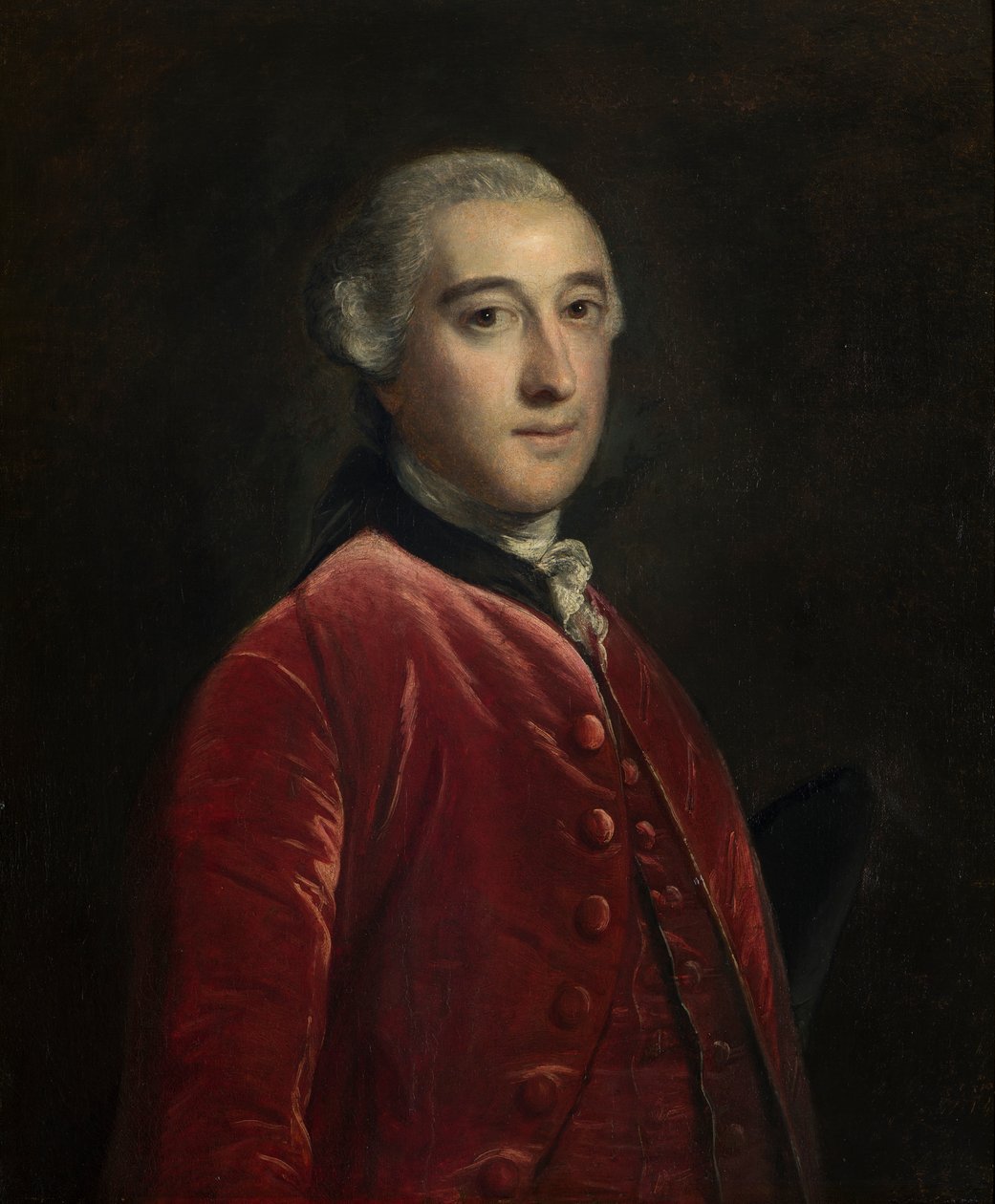 Portret dżentelmena; prawdopodobnie George Bridges Brudenell, c.1743-92 (olej na płótnie) autorstwa Joshua Reynolds