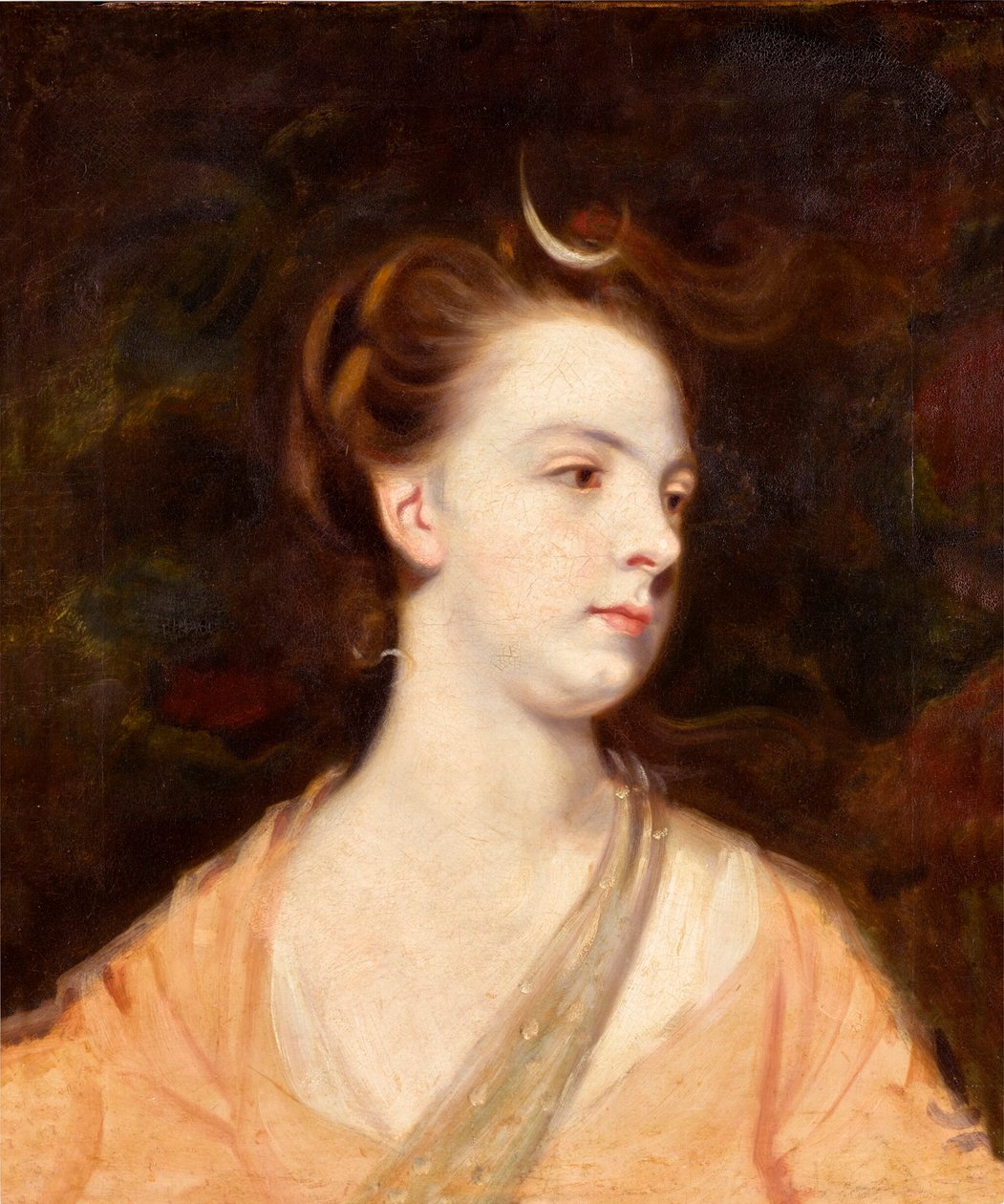 Portret damy jako Diany, prawdopodobnie Elizabeth Montagu, księżnej Manchesteru (1741-1832) autorstwa Joshua Reynolds