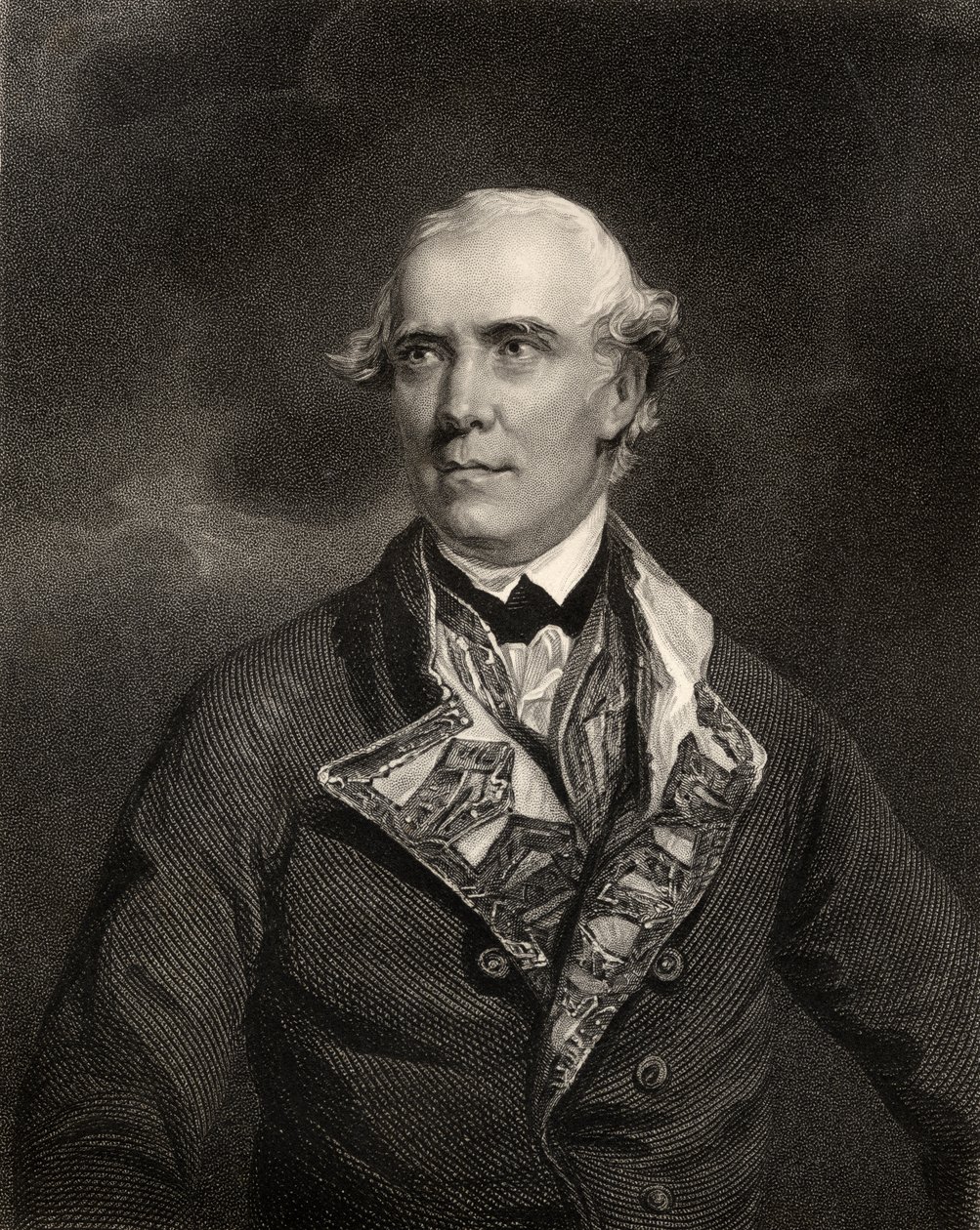 Kontradmirał Samuel Barrington, grawerowany przez H.T. Ryall, z „Narodowej Galerii Portretów, tom IV”, wydana ok. 1820 r. autorstwa Joshua Reynolds