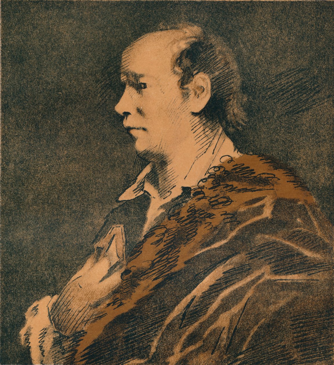 Szkic Olivera Goldsmitha, Sir Joshua Reynolds, 1769-70, 1906 autorstwa Joshua Reynolds