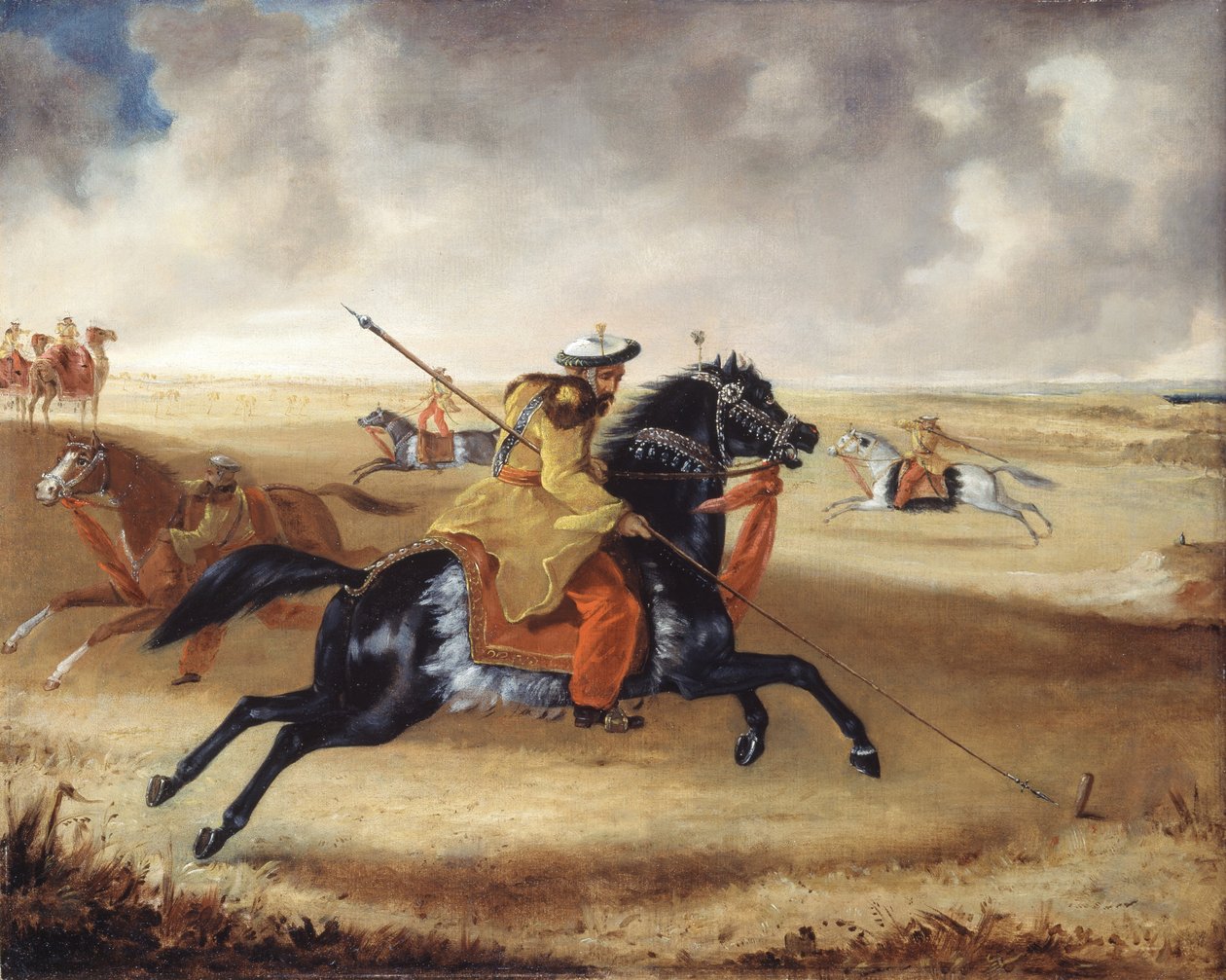 Koń Skinnera podczas ćwiczeń, ok. 1840 r autorstwa Joshua Reynolds