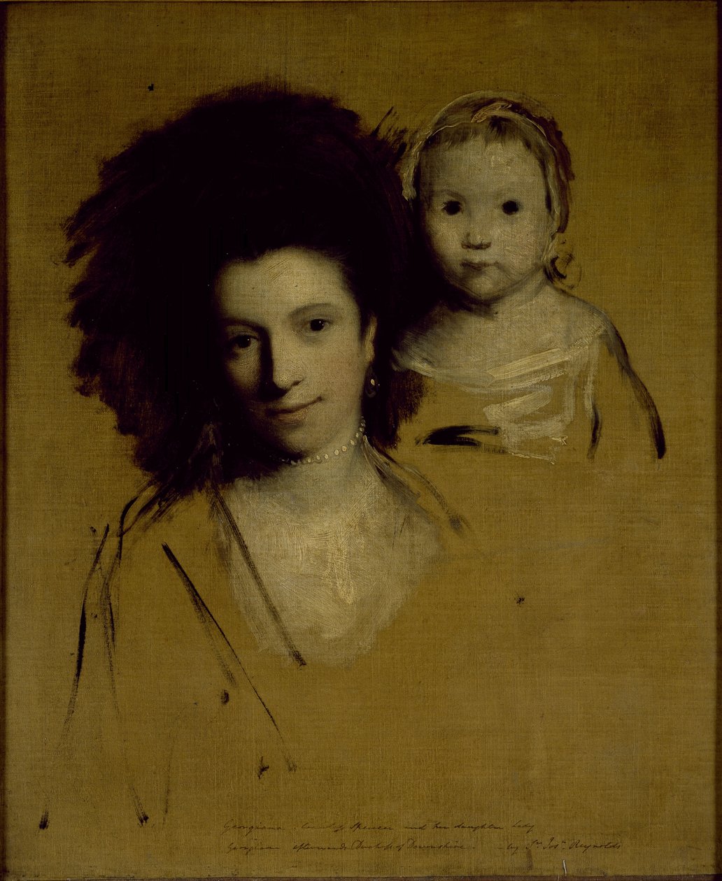 Studia Georgiany, księżnej Devonshire i jej córki Lady Georgiany Cavendish (olej na płótnie) autorstwa Joshua Reynolds