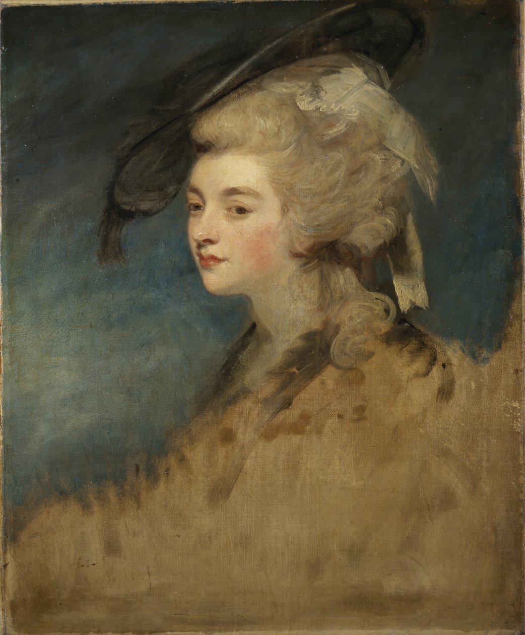 Studium Georgiany Spencer (olej na płótnie) autorstwa Joshua Reynolds
