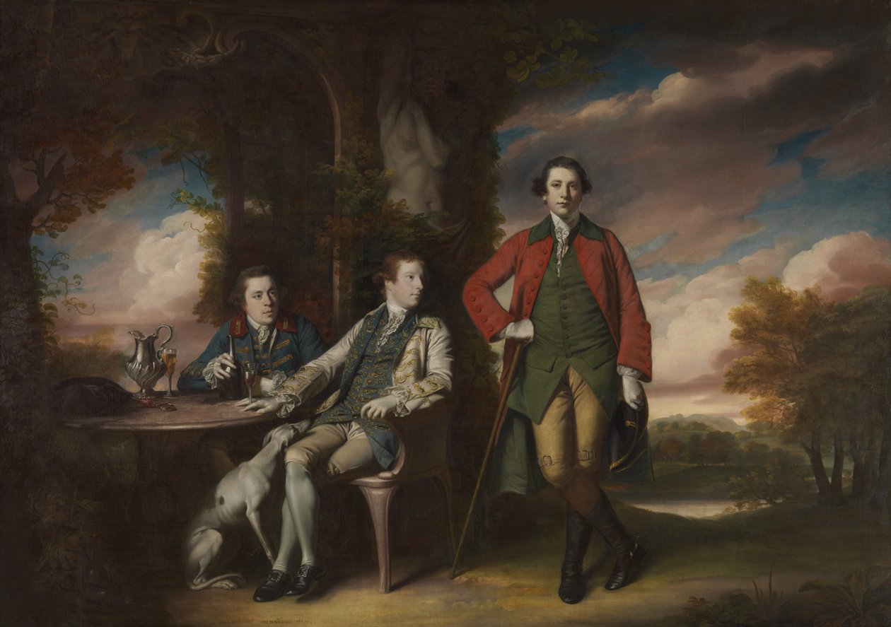 Honorowy Henry Fane 1739-1802 z Inigo Jonesem i Charlesem Blairem, 1761-66. autorstwa Joshua Reynolds