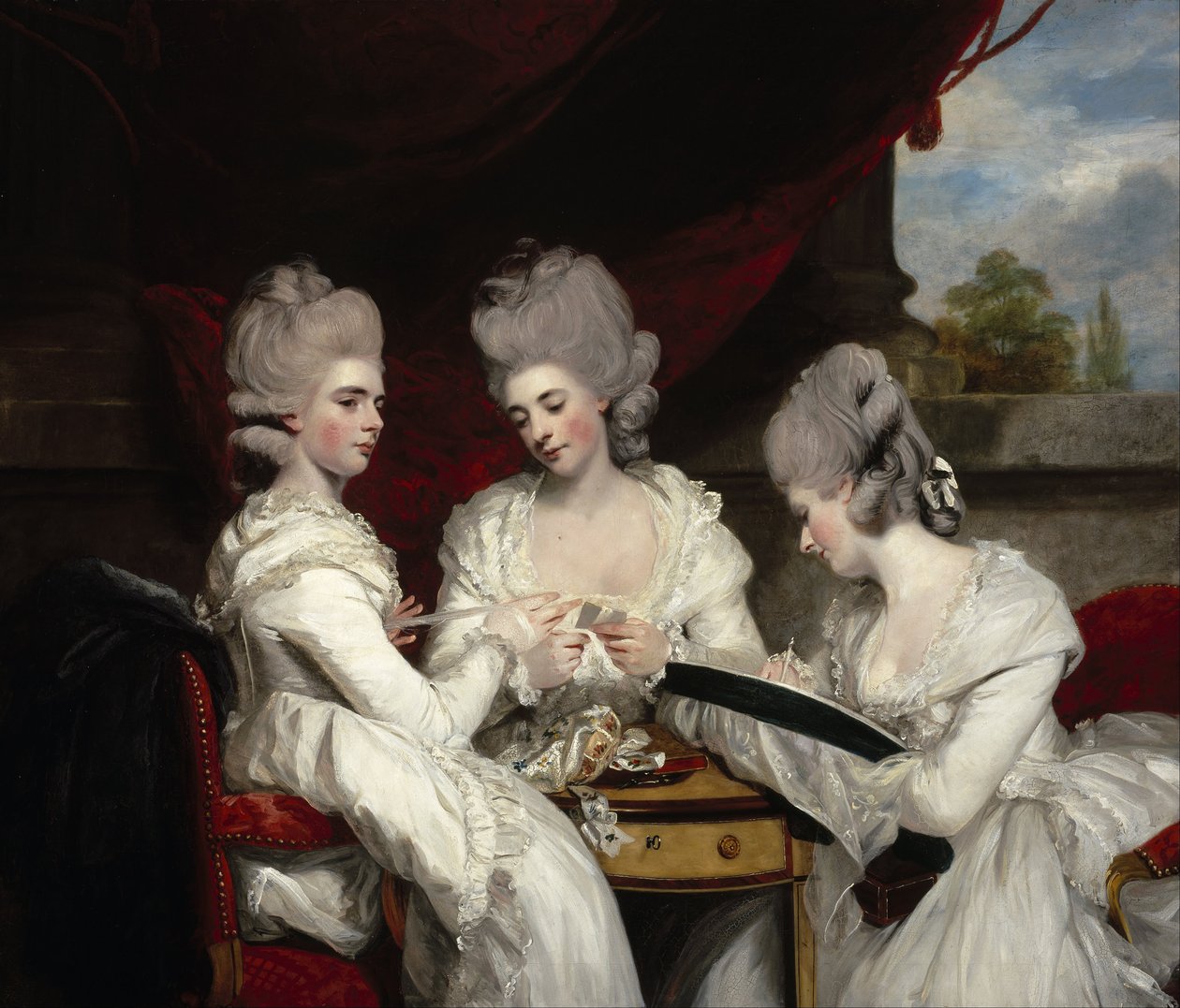Waldegrave dam, 1780 autorstwa Joshua Reynolds