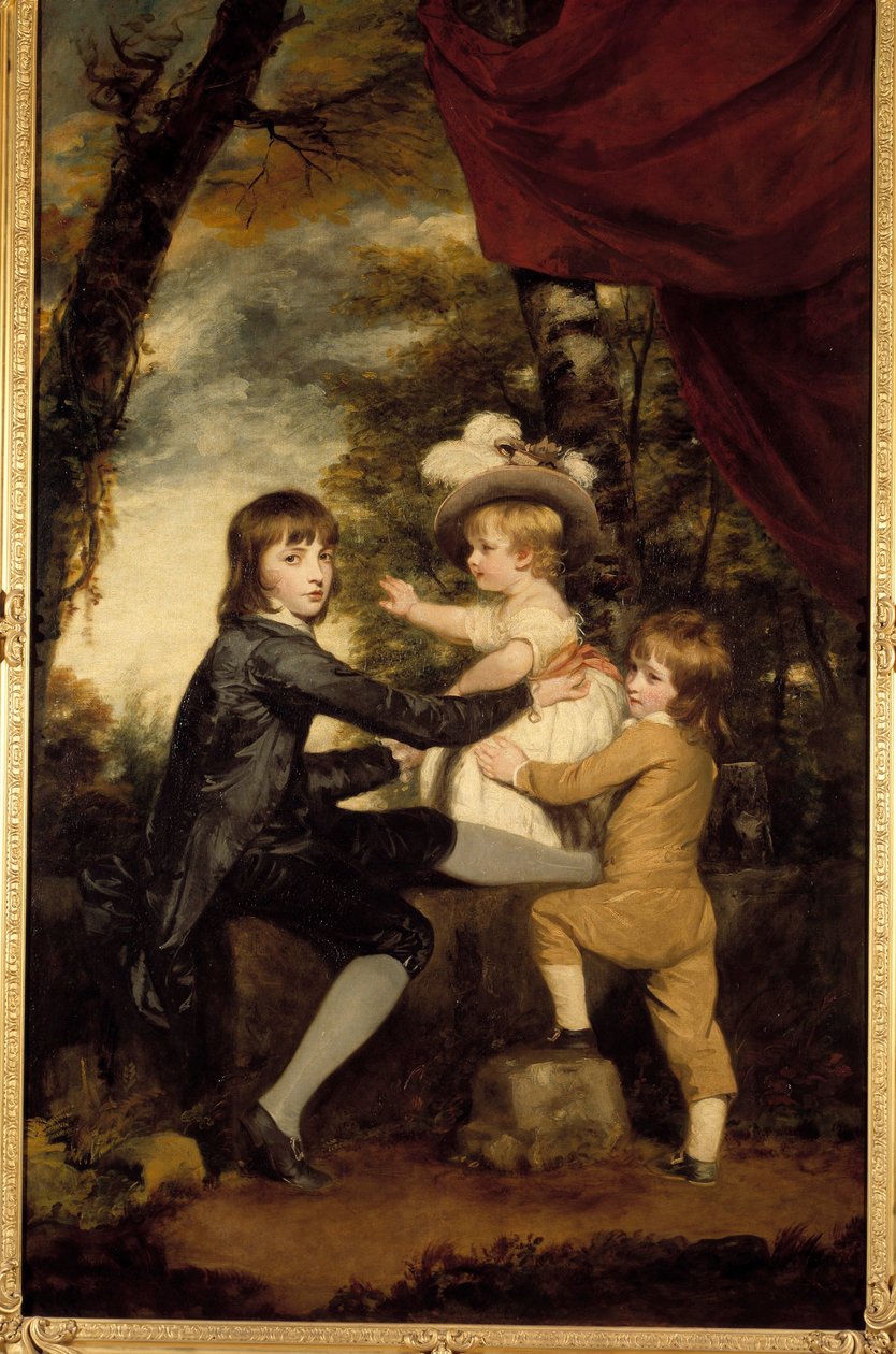 Dzieci Baranka. Obraz Joshuy Reynoldsa (1723-1792). 18 wiek. Prywatna kolekcja autorstwa Joshua Reynolds