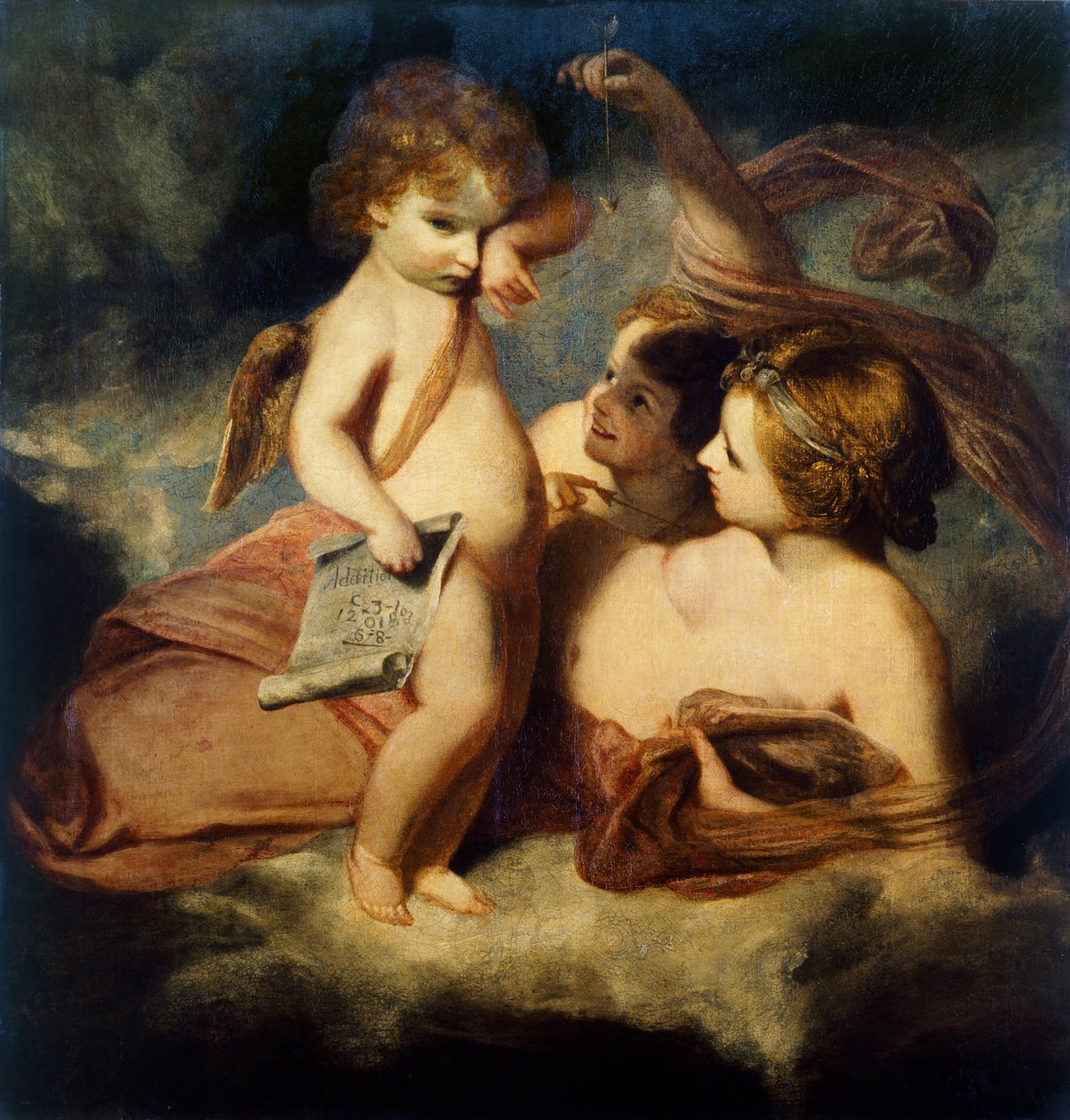 Venus Chiding Kupidyn za naukę rzucania kont autorstwa Joshua Reynolds