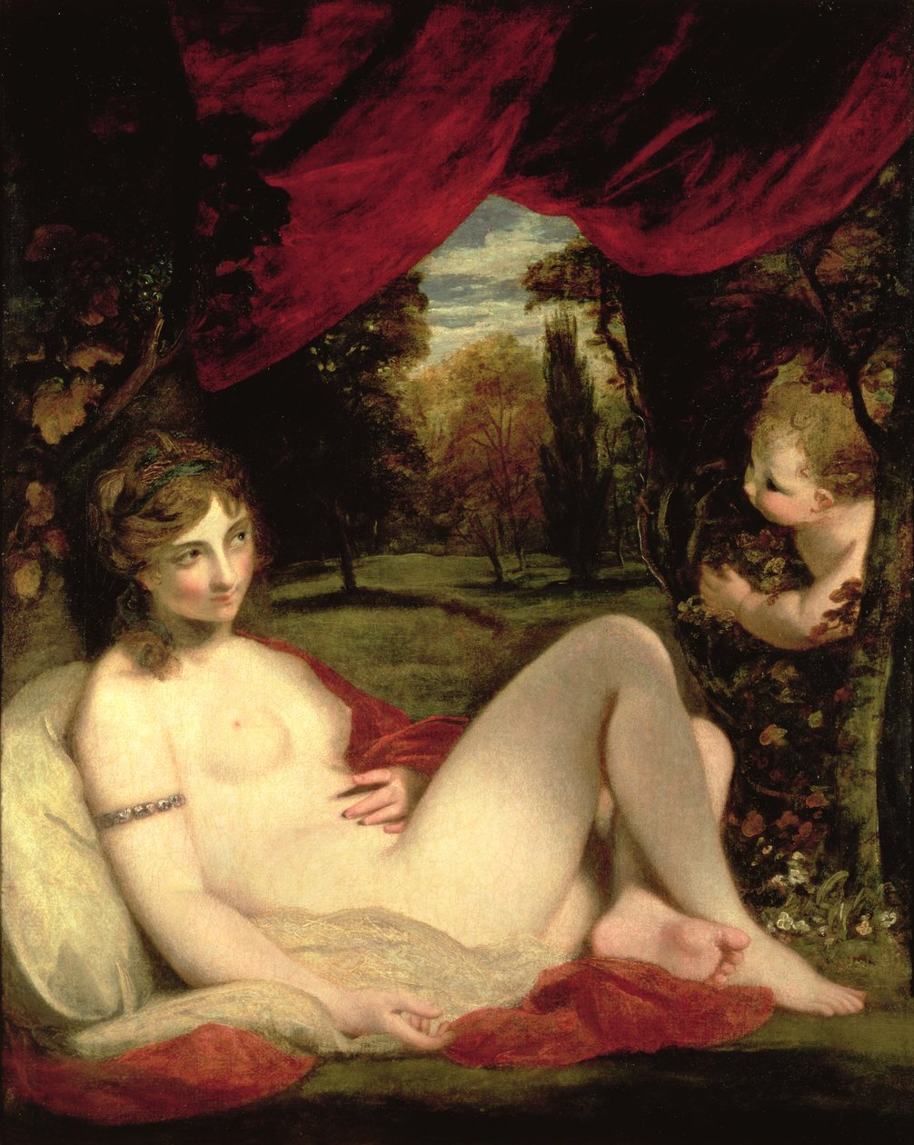 Wenus i Kupidyn, c.1785 autorstwa Joshua Reynolds