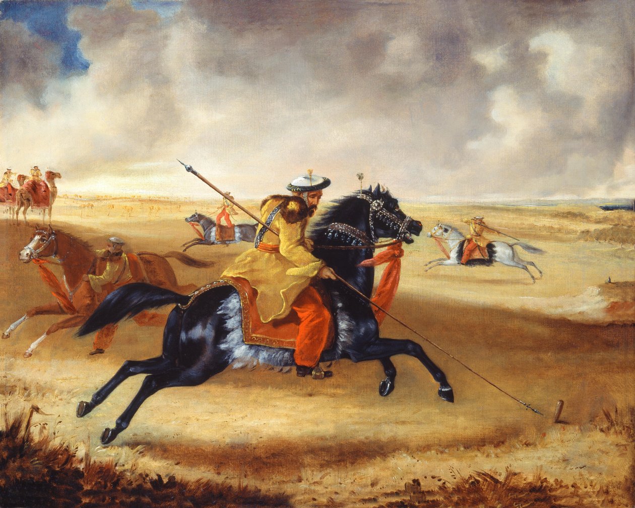 Skinners Horse at Exercise, ok. 1840 autorstwa Joshua Reynolds Gwatkin