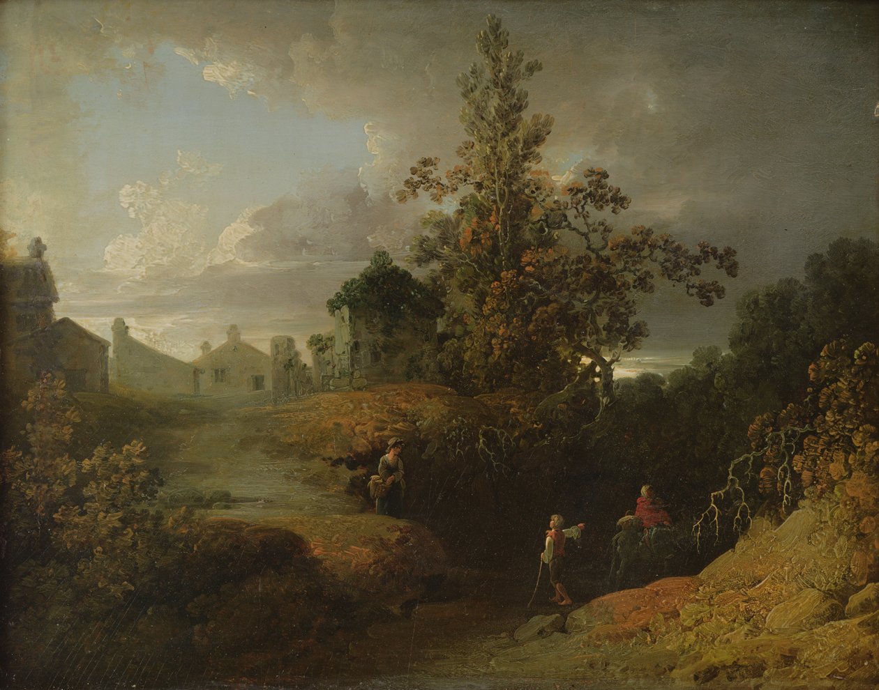 Nowy Młyn, 1809 autorstwa Joshua H. Shaw