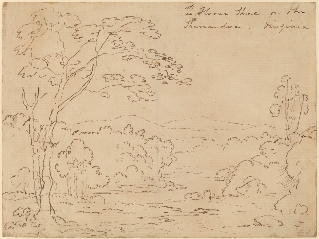 Podkowa na Shenandoah, Wirginia autorstwa Joshua Shaw