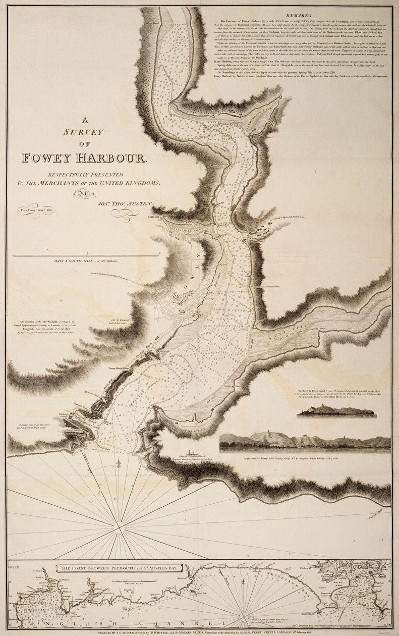 Badanie portu Fowey autorstwa Joshua Thomas Austen