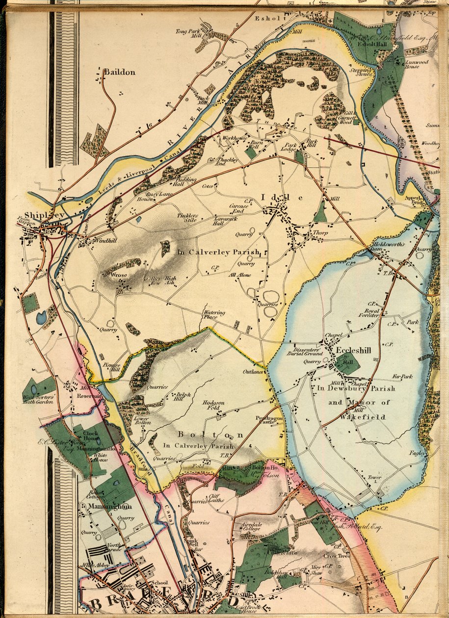 B1, Idle, Shipley, Esholt Hall, Eccleshill i część Bradford autorstwa Joshua Thorp