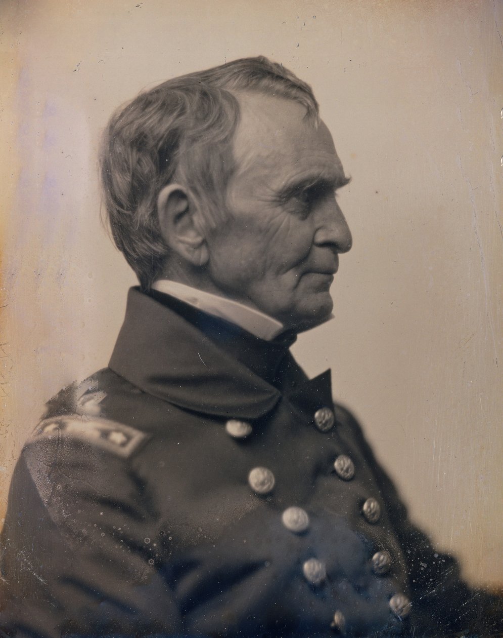 Komandor Charles Morris, ca. 1850. Twórcy: Josiah Johnson Hawes, Albert Sands Southworth. autorstwa Josiah Johnson Hawes, Albert Sands Southworth