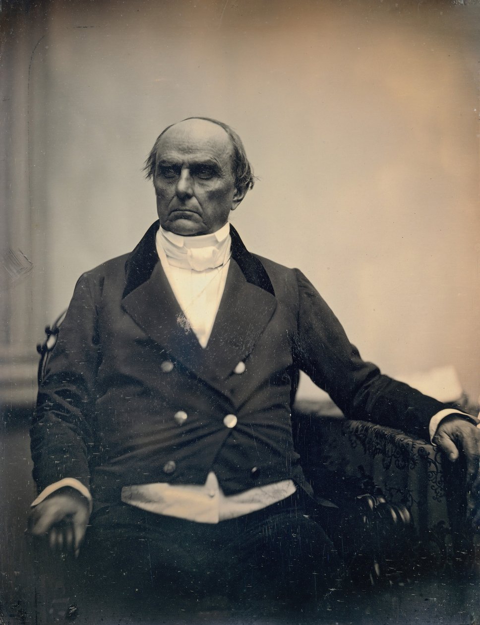 Daniela Webstera, ca. 1850. Twórcy: Josiah Johnson Hawes, Albert Sands Southworth. autorstwa Josiah Johnson Hawes, Albert Sands Southworth