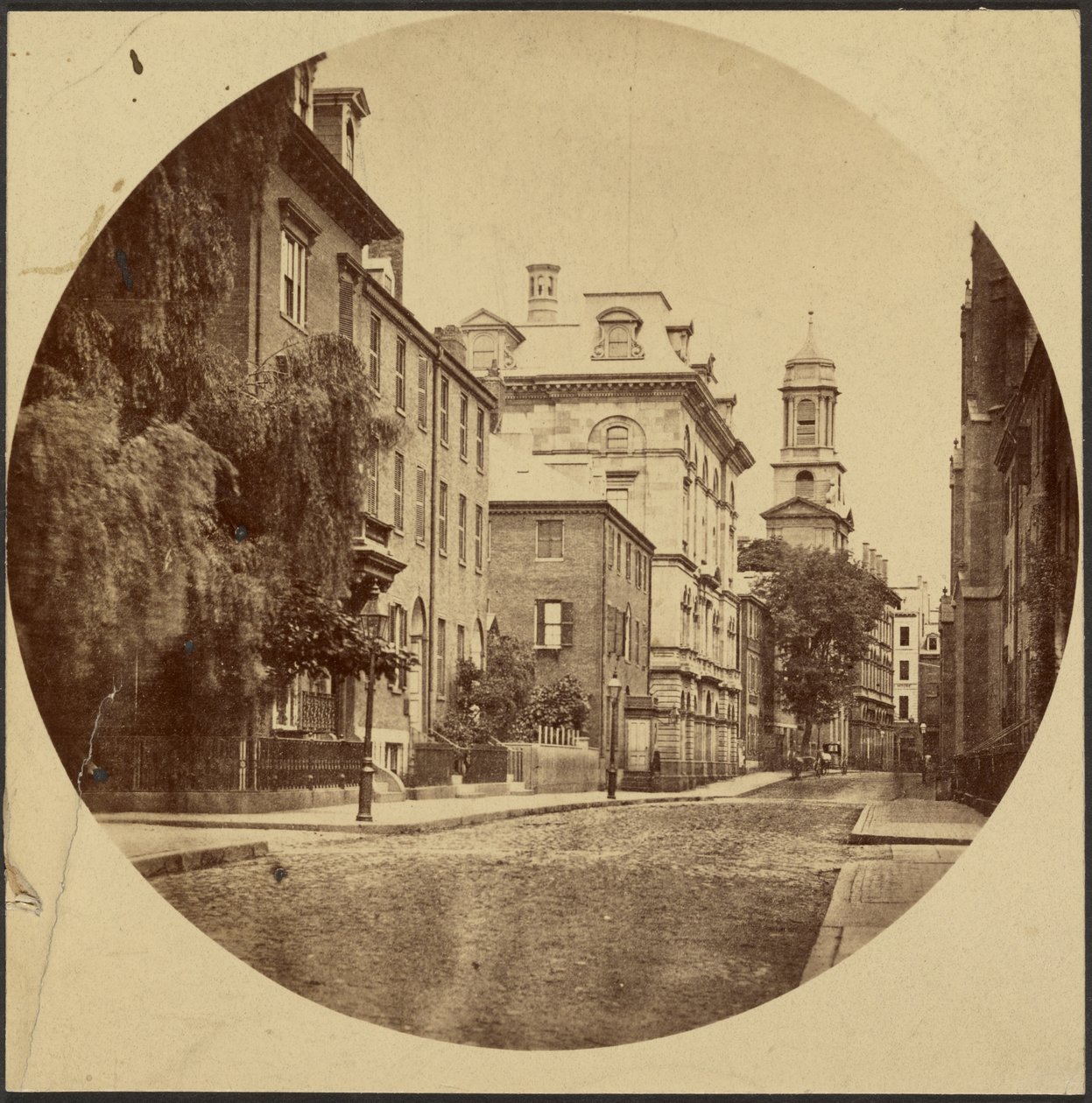 Chauncy Street od Exeter Place autorstwa Josiah Johnson Hawes