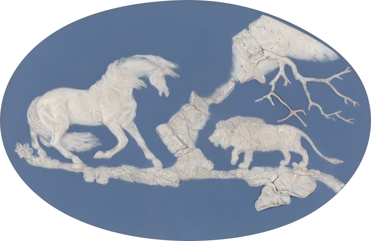 Koń Przestraszony przez Lwa Odcinek A, model 1780. autorstwa Josiah Wedgwood