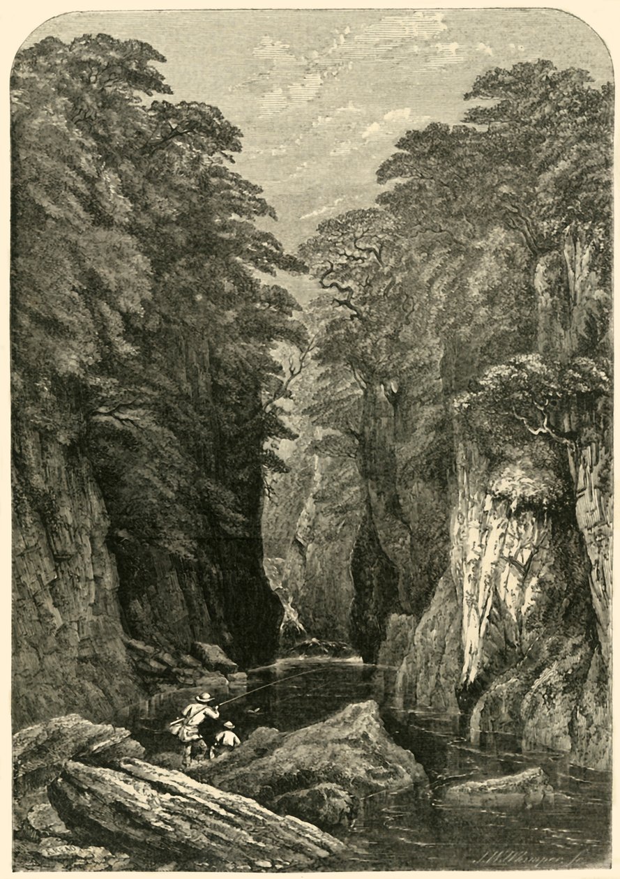 Fors Nothyn, Północna Walia, ok. 1850. autorstwa Josiah Wood Whymper